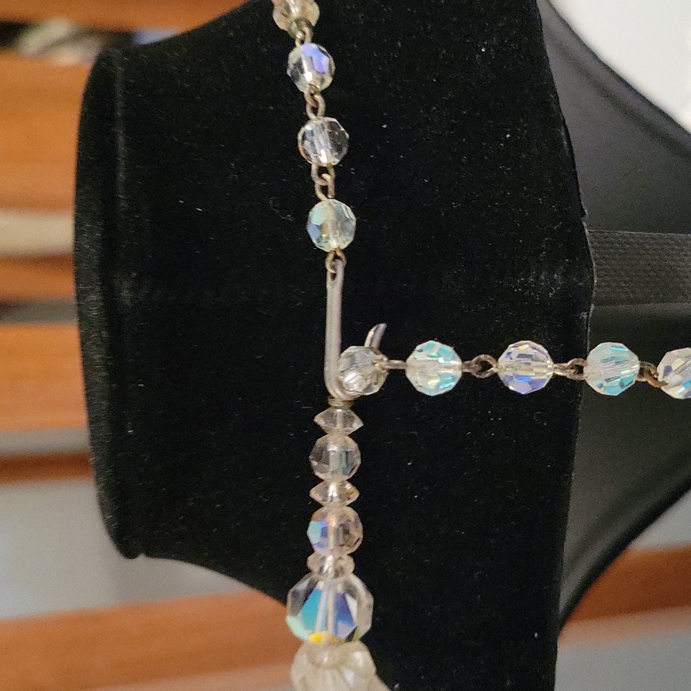 1950s Aurora Borealis Crystal Necklace - Picture 3 of 4